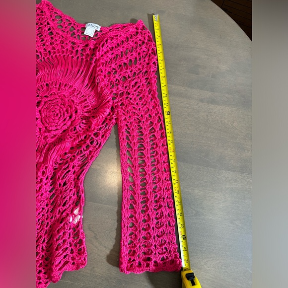 Venus Pink Crochet Swim Cover-Up - Picture 5 of 7